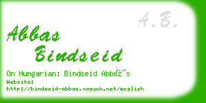 abbas bindseid business card